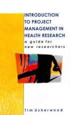 Introduction to Project Management in Health Research