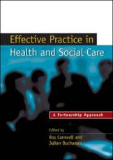 Effective Practice in Health and Social Care