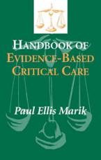 Handbook of Evidence-based Critical Care
