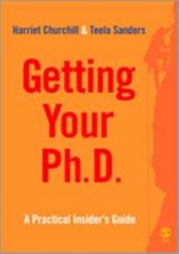 Getting Your PhD: A Practical Insider's Guide