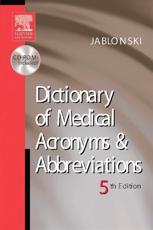 Dictionary of Medical Acronyms & Abbreviations with CDROM