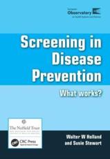 Screening in Disease Prevention