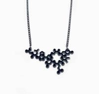 Oxytocin Molecule Necklace (Black)