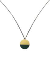 Green Circle Froebel Gifts Necklace