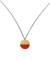 Red Circle Froebel Gifts Necklace