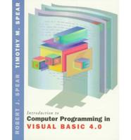 Introduction to Computer Programming in Visual Basic 4.0