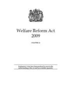 Welfare Reform Act 2009. Chapter 24
