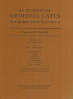 Dictionary of Medieval Latin from British Sources. Fascicule XV Sal-Som