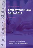 Blackstone's Statutes on Employment Law 2018-2019