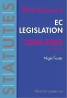 Blackstone's EC Legislation, 2003/2004
