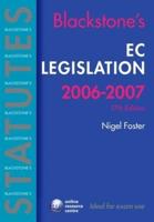 EC Legislation 2006-2007