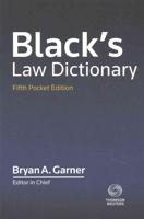 Black'S Law Dictionary Pocket 5Th Ed