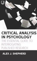 Critical Analysis in Experimental Psychology