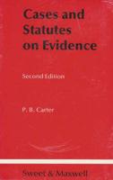 Cases and Statutes on Evidence