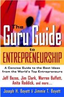 The Guru Guide to Entrepreneurship