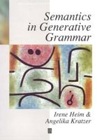 Semantics in Generative Grammar