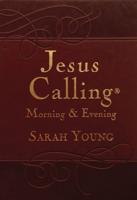 Jesus Calling Morning and Evening, Brown Leathersoft Hardcover, With Scripture References