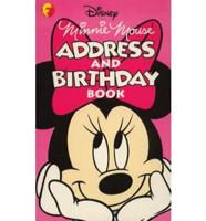 Minnie Mouse Addresses and Birthdays Book