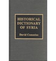 Historical Dictionary of Syria