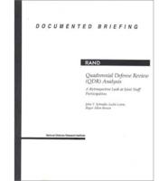 Quadrennial Defense Review (QDR) Analysis