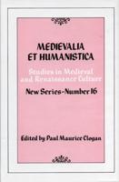 Medievalia Et Humanistica, No. 16. Volume 7