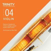 Trinity College London Violin Exam Pieces From 2020: Grade 4 CD