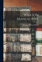 Willson Manuscript