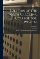 Bulletin of the North Carolina College for Women; 1926-1927