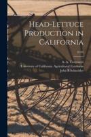 Head-Lettuce Production in California; E105