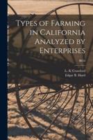 Types of Farming in California Analyzed by Enterprises; B654
