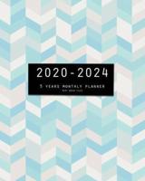 2020-2024 Five Year Planner-Mint Green Tiles