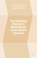 Formulating Research Methods for Information Systems. Volume 2