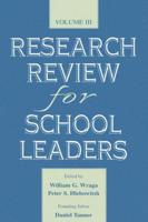 Research Review for School Leaders. Volume III