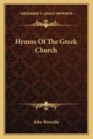 Hymns Of The Greek Church