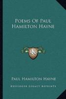 Poems of Paul Hamilton Hayne