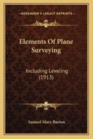 Elements Of Plane Surveying
