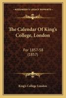 The Calendar of King's College, London