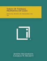 Tables of Thermal Properties of Gases