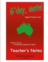 G'day, Mate! Teacher's Notes