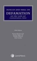 Duncan and Neill on Defamation and Other Media and Communications Claims