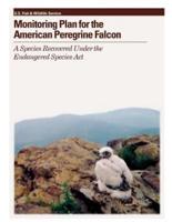 Monitoring Plan for the American Peregrine Falcon