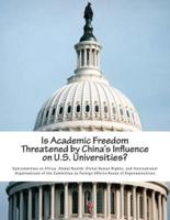 Is Academic Freedom Threatened by China's Influence on U.S. Universities?