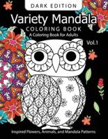 Variety Mandala Book Coloring Dark Edition Vol.1