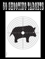 50 Shooting Targets 8.5 X 11 - Silhouette, Target or Bullseye