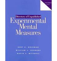 Dictionary of Unpublished Experimental Mental Measures