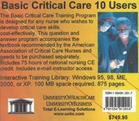 Basic Critical Care, 10 Users Cd