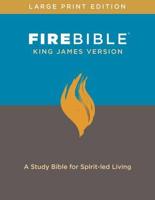 KJV Fire Bible, Large Print Edition (Hardcover, Red Letter)