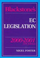 Blackstone's Statutes on EC Legislation