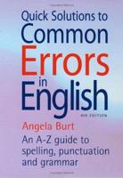 Quick Solutions to Common Errors in English