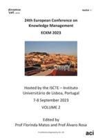 ECKM Vol 2- Proceedings of the 24th European Conference on Knowledge Management-VOL 2